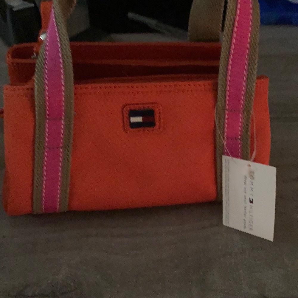 Orange Tommy Hilfiger purse